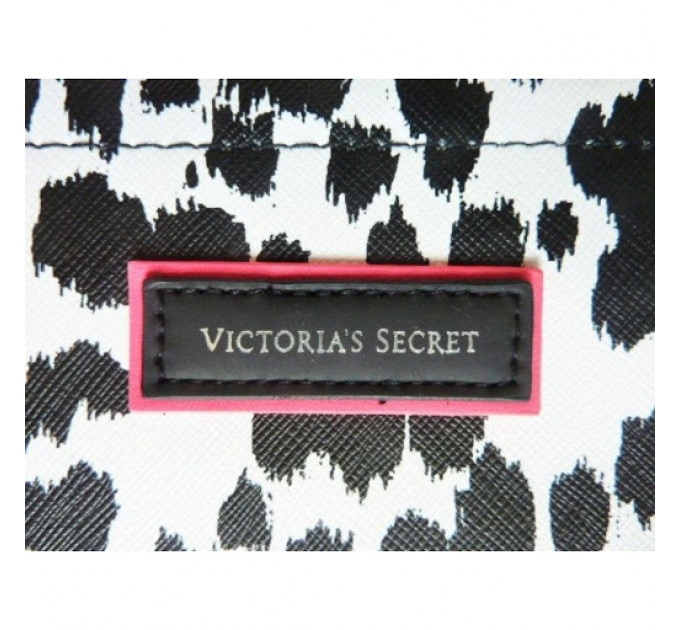 Сумка Victoria's Secret 2014 Black & White faux leather Leopard Print Tote Bag